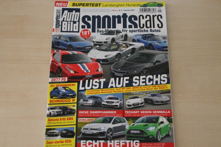 Deckblatt Auto Bild Sportscars (09/2014)